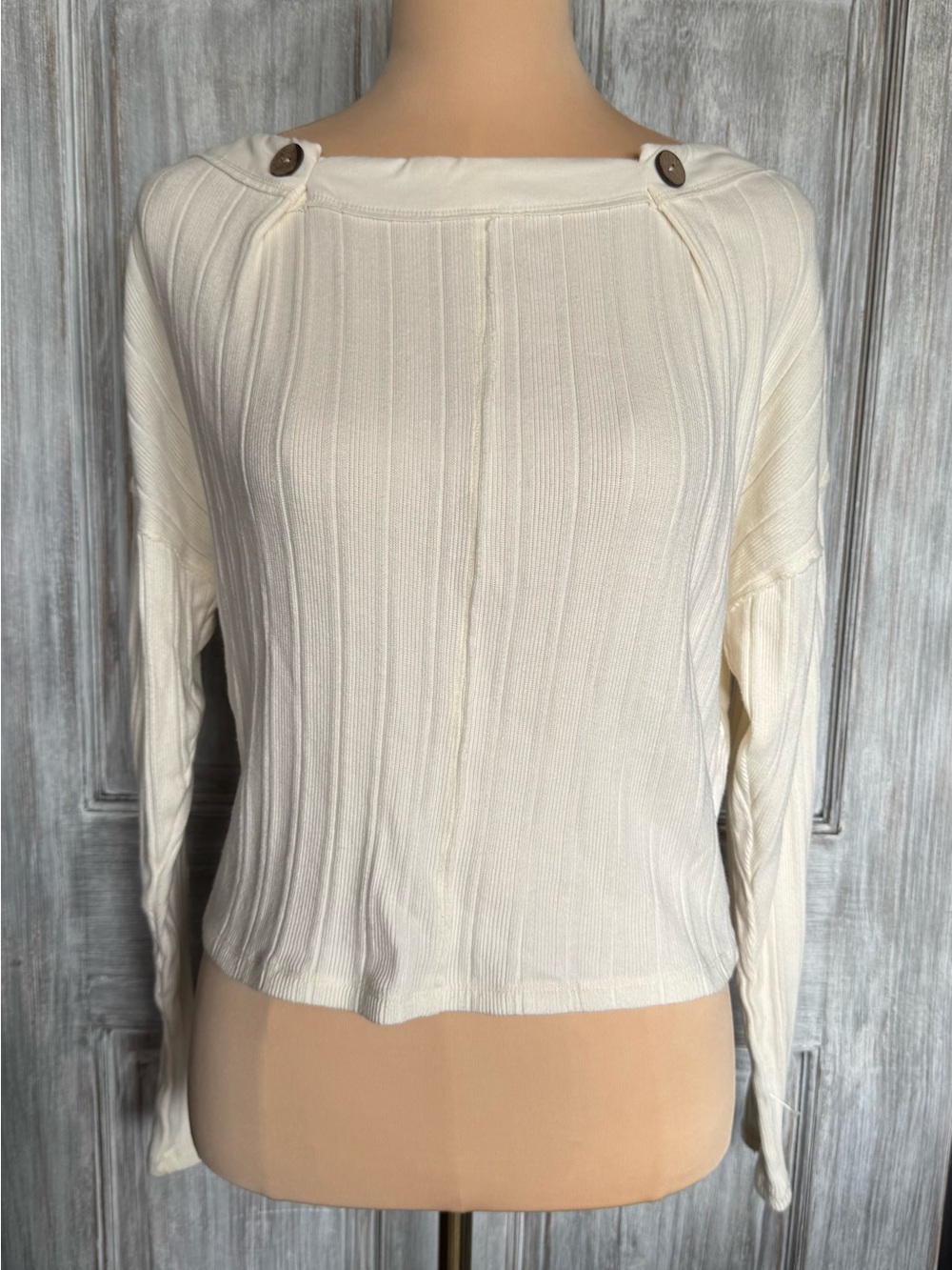 NWOT Free People Intimately “Good Feels Pullover” Top In Vanilla (Size: XS)